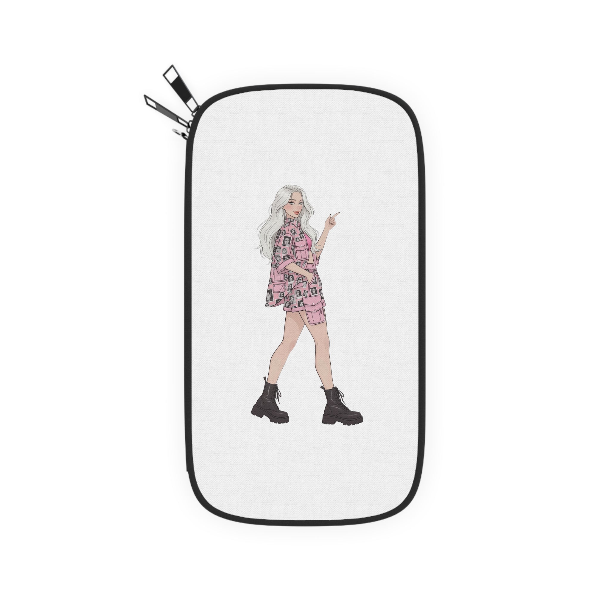 Minimal Fashion Illustration Passport Wallet
