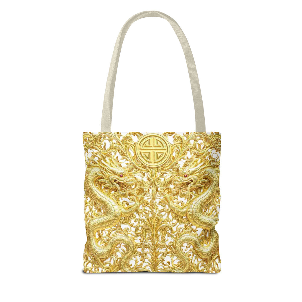Gold Dragon Baroque Tote Bag – Luxury Statement Tote
