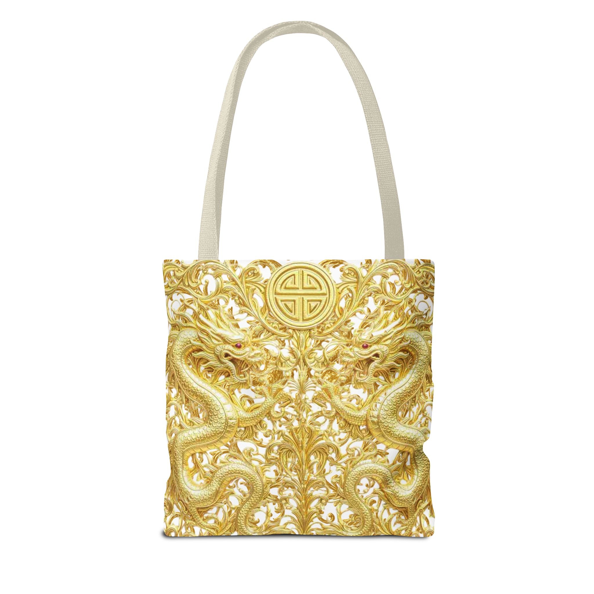 Gold Dragon Baroque Tote Bag – Luxury Statement Tote