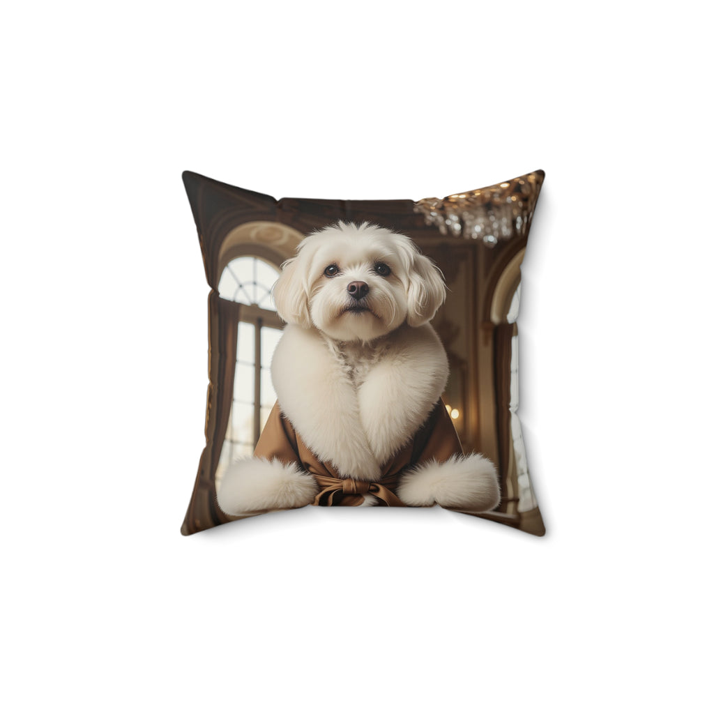 Custom Dog Portrait Pillow Double Sided – Personalized Pet Cushion, Dog Lover Gift, Royal Pet Portrait Decor, Custom Pet Pillow