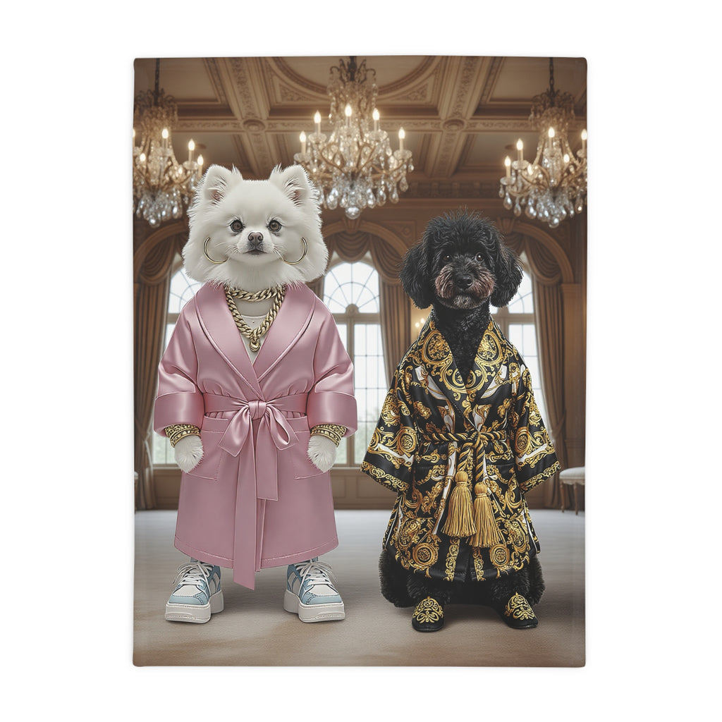 The Royal Portrait Blanket Custom Pet Plush Fleece