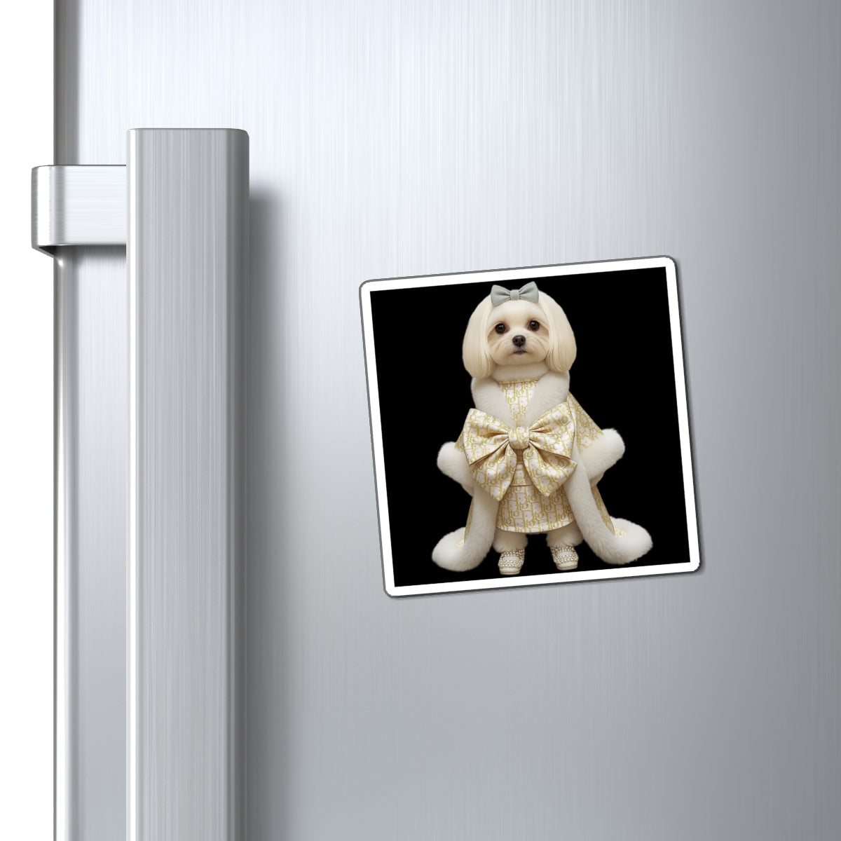 Luxury Pet Art Magnet — Cute & Elegant Refrigerator Accent