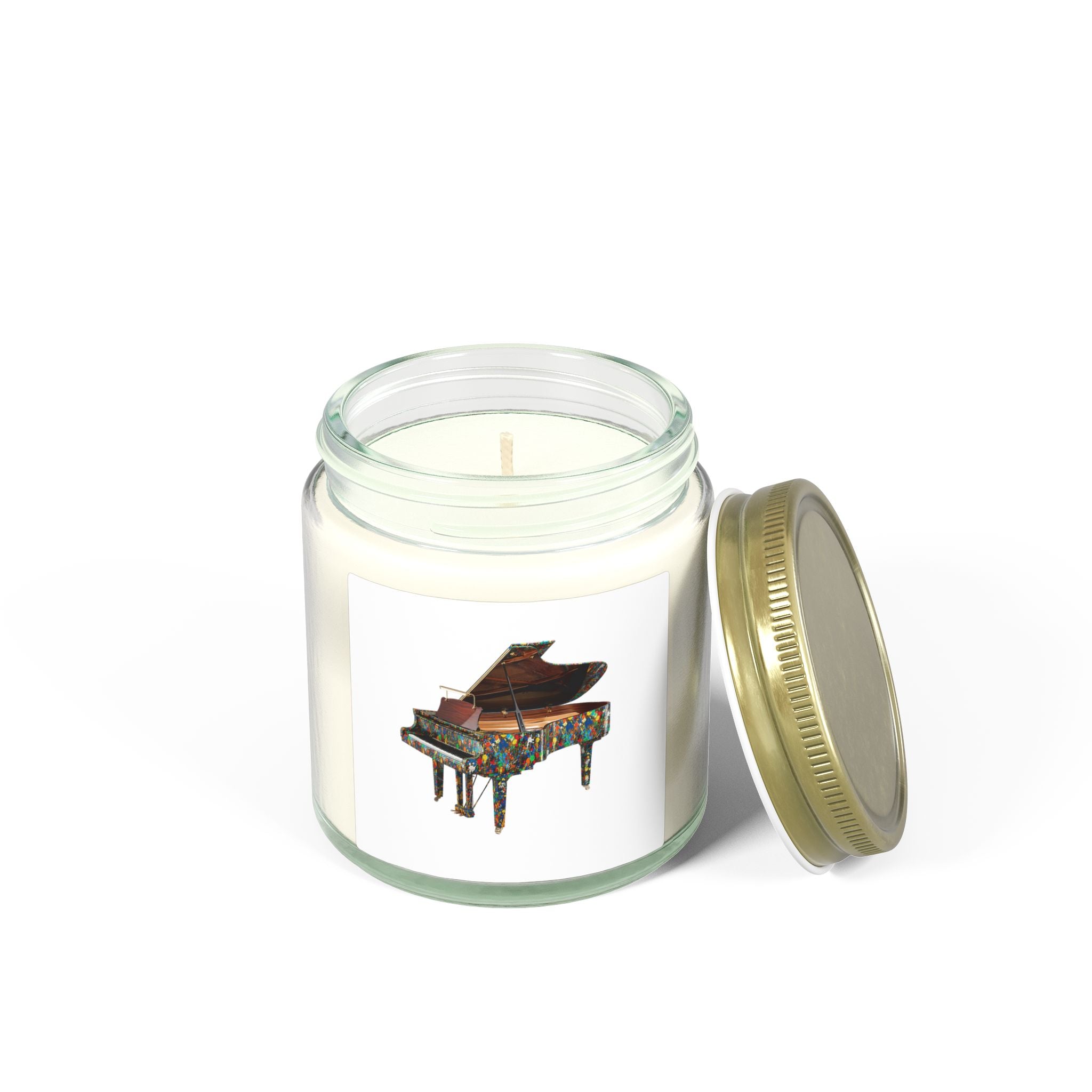 Piano Art Candle – Color Grand Piano, Music Inspired Home Decor