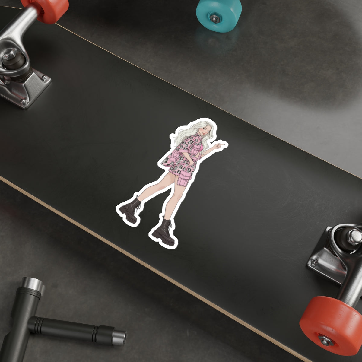 Minimal Fashion Figure Sticker — Clean & Modern Design