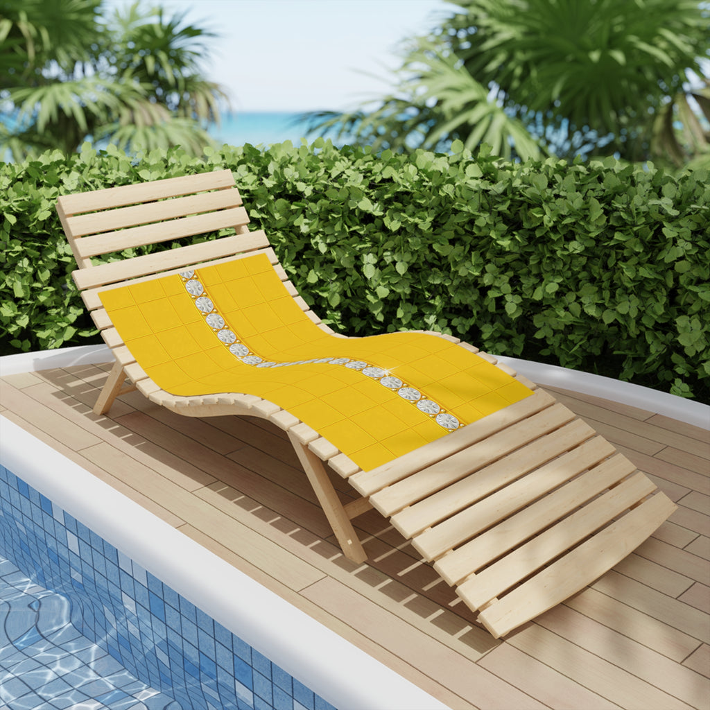 Quiet Joy Yellow Towel – Graphic Statement Collection