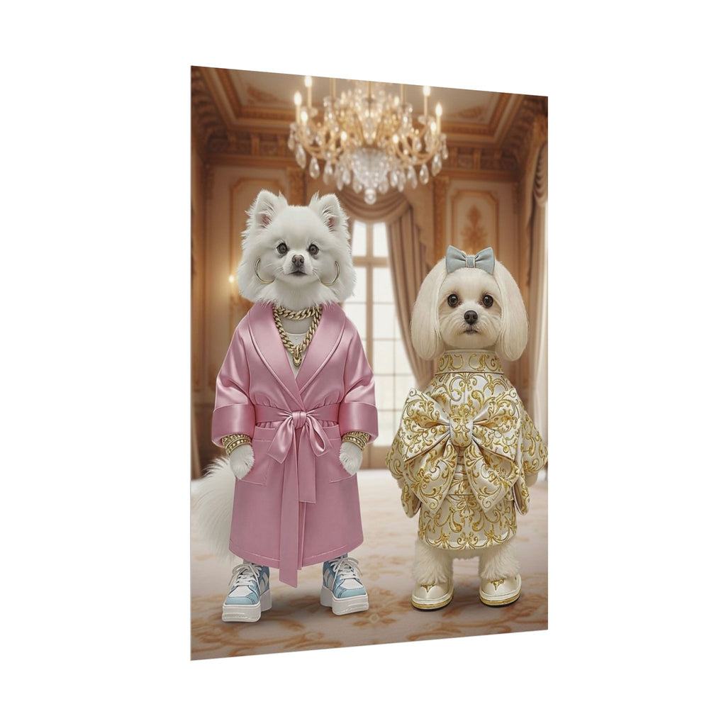 Royal Companions Portrait Style Wall Art