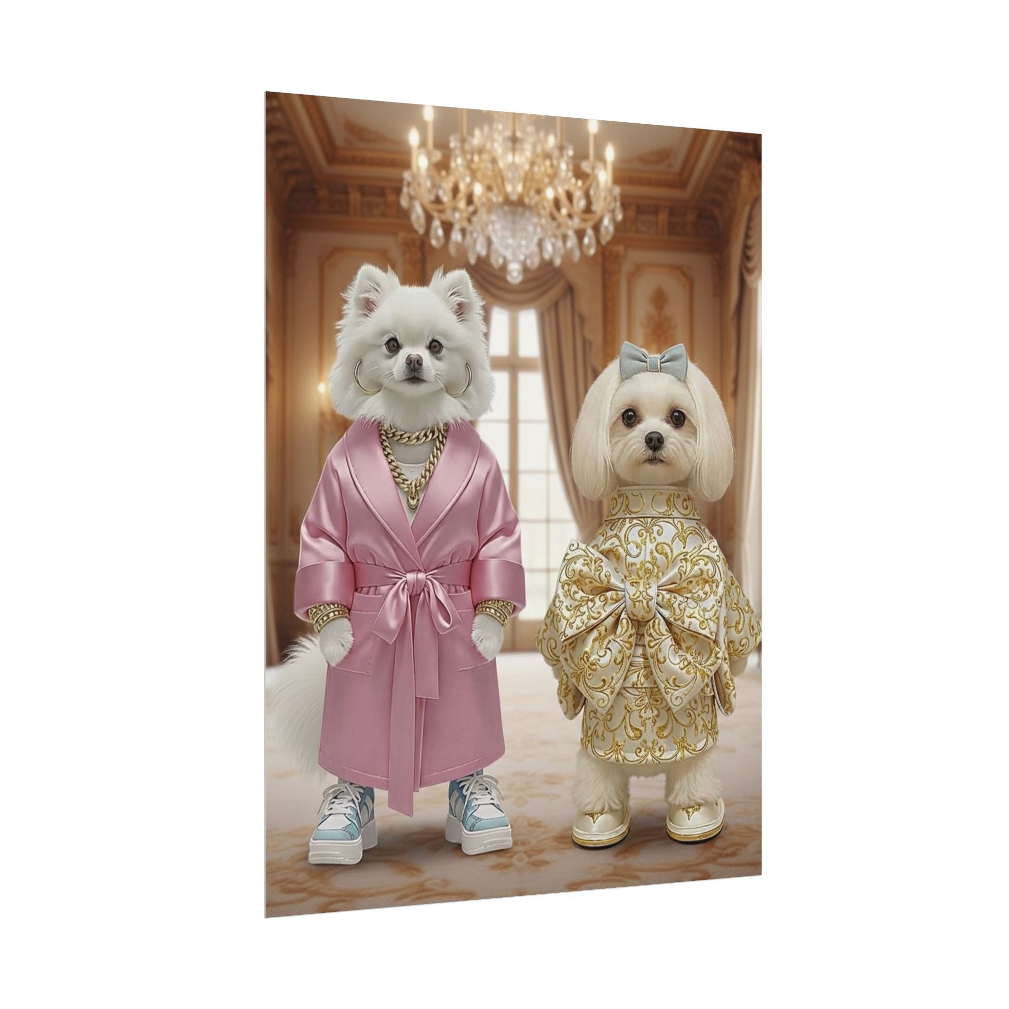 Royal Companions Portrait Style Wall Art