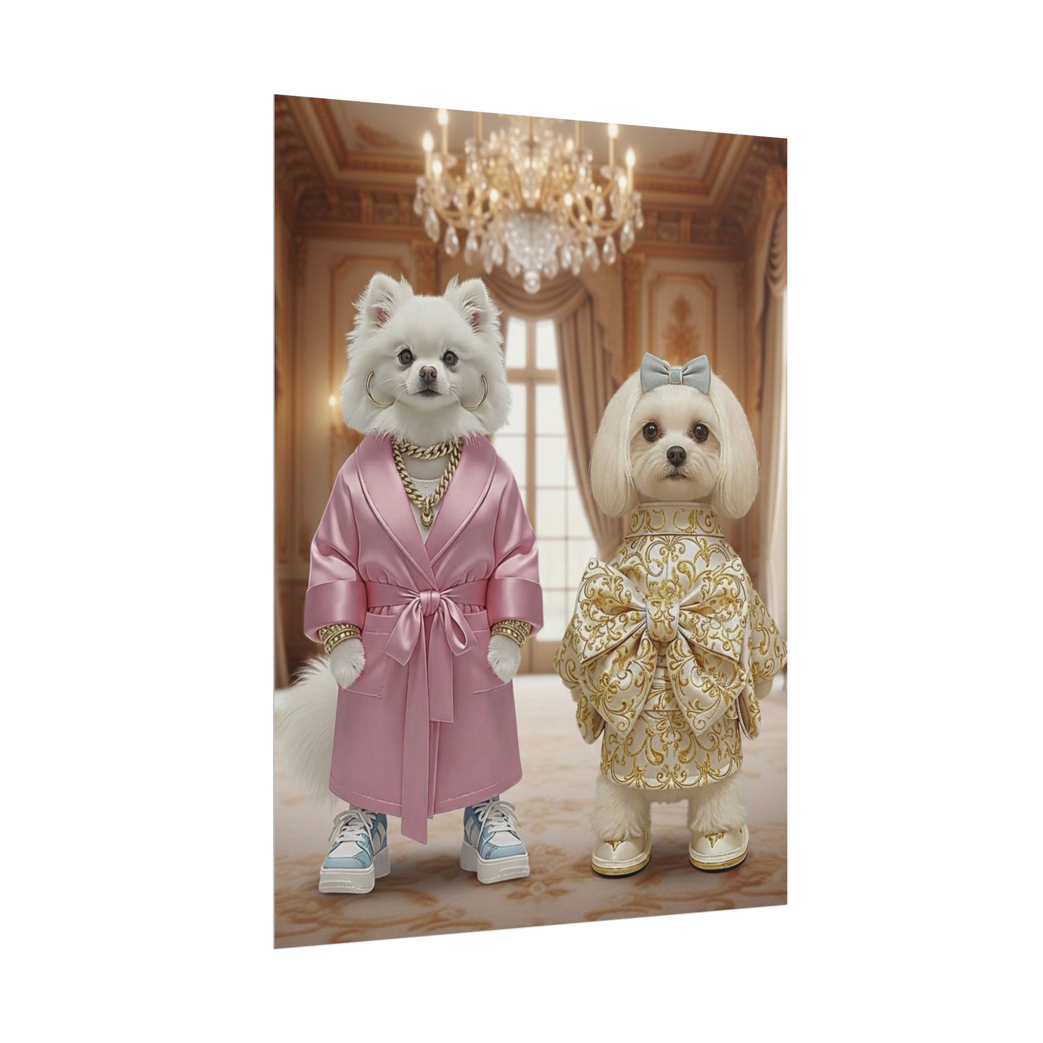 Royal Companions Portrait Style Wall Art