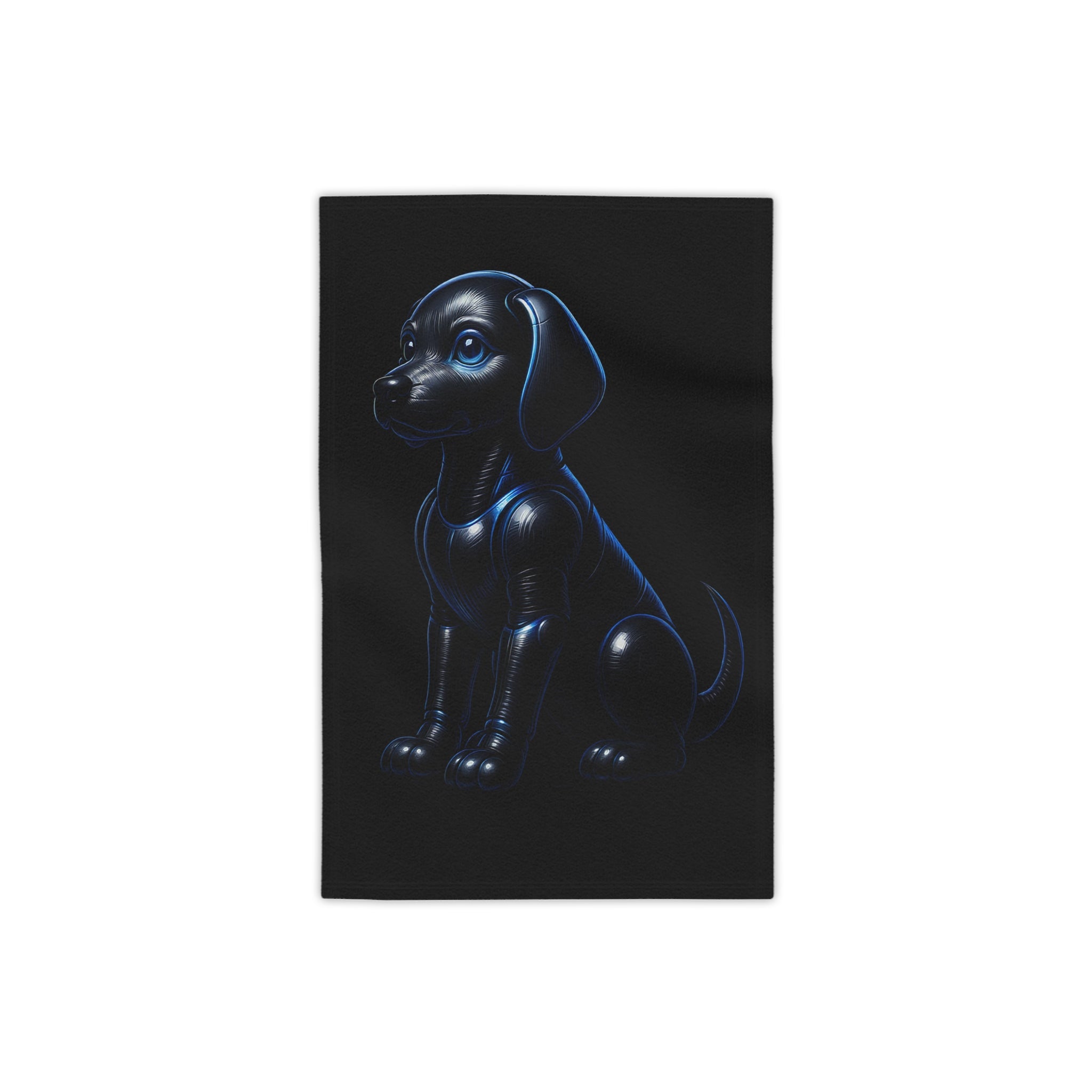 Midnight Guardian — Dark Aesthetic Beach Towel