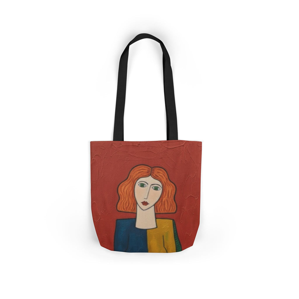 Parisian Café Canvas Tote — Illustrated City Street Market Bag