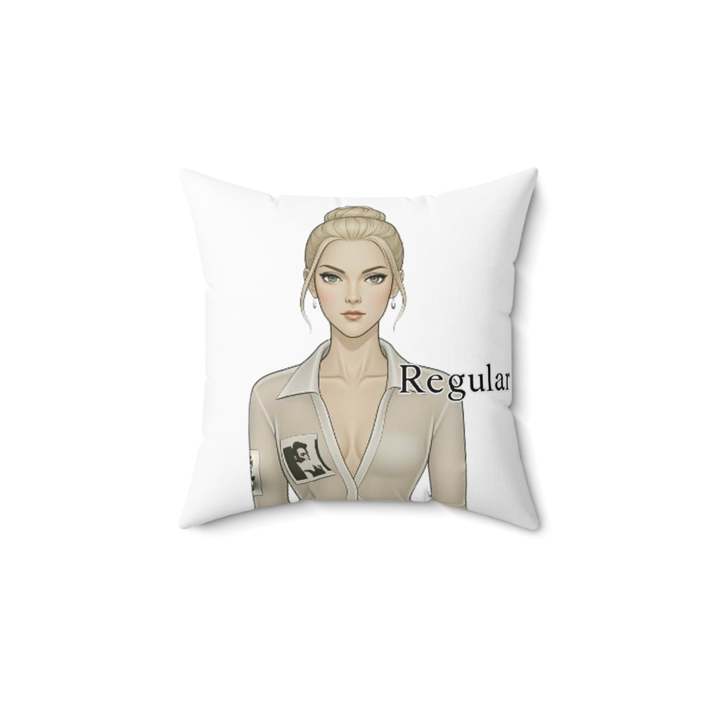 Minimal Portrait Art Cushion Cover – Elegant Woman Illustration