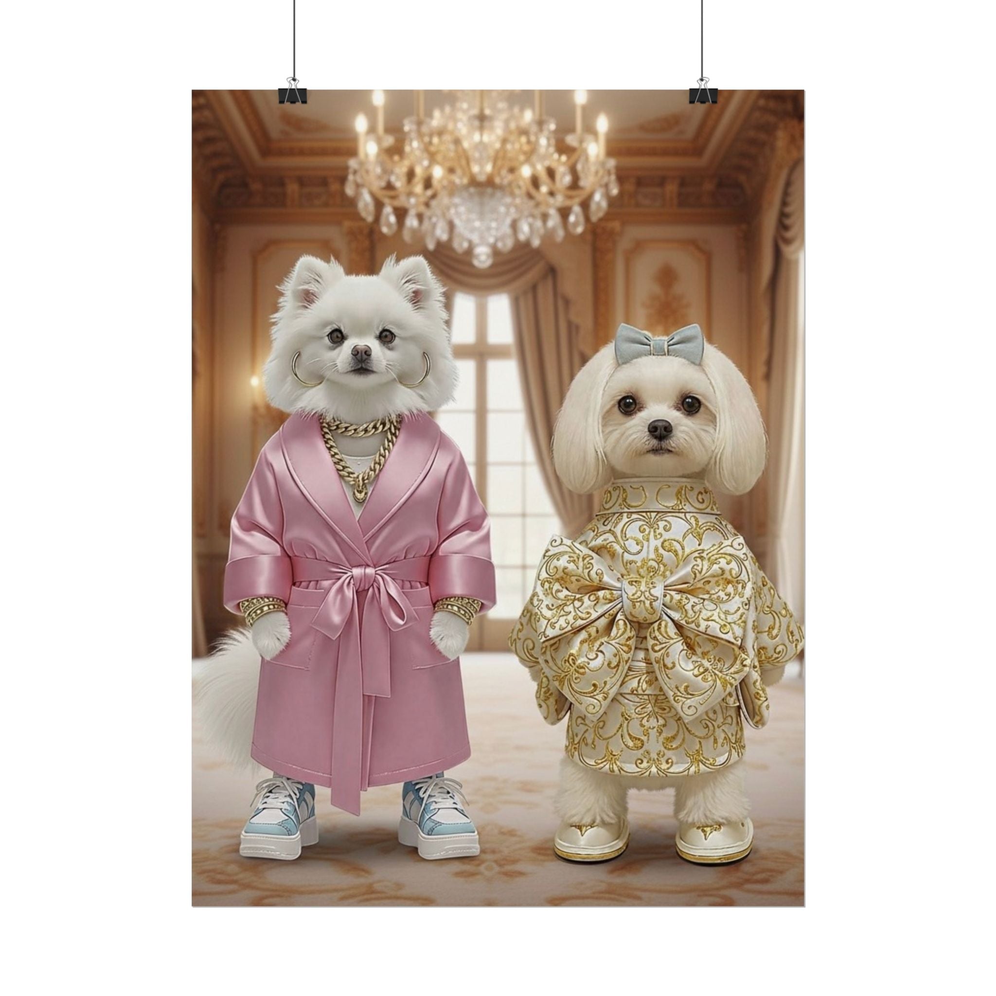 Royal Companions Portrait Style Wall Art