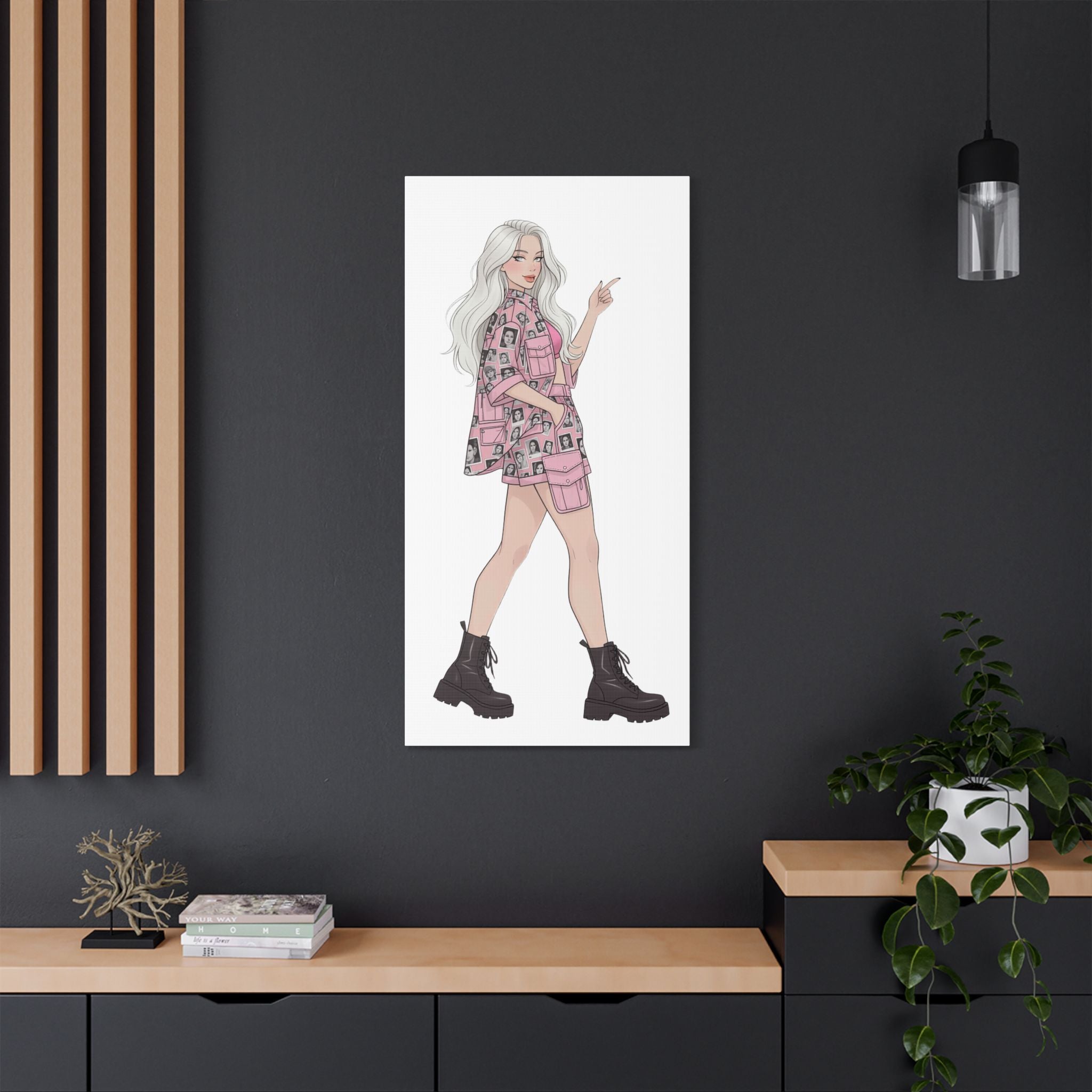 Minimal Fashion Illustration Canvas – A Quiet Statement for Your Space