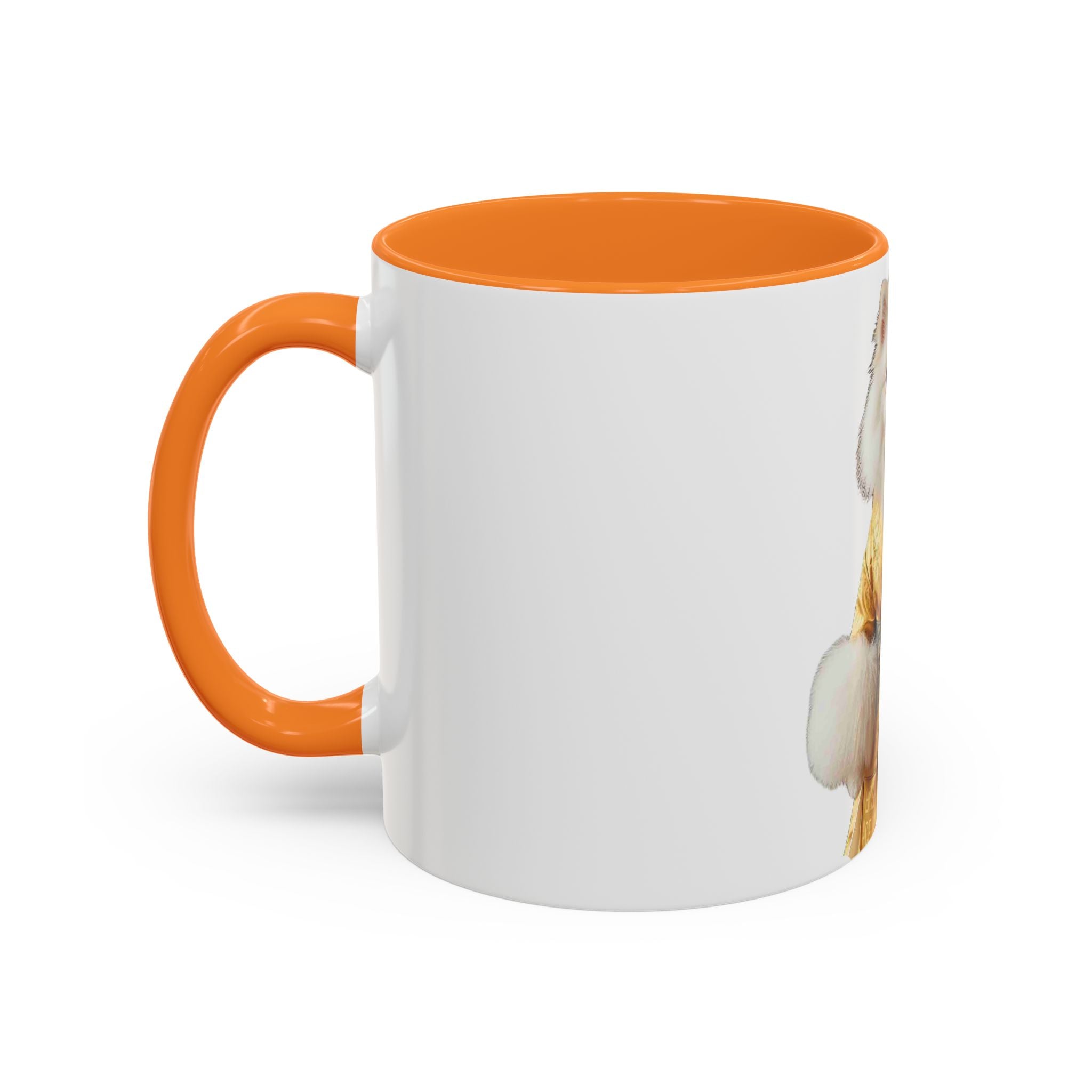 Pomeranian in Golden Robe Mug — Colorful 11oz & 15oz Ceramic Coffee Mug