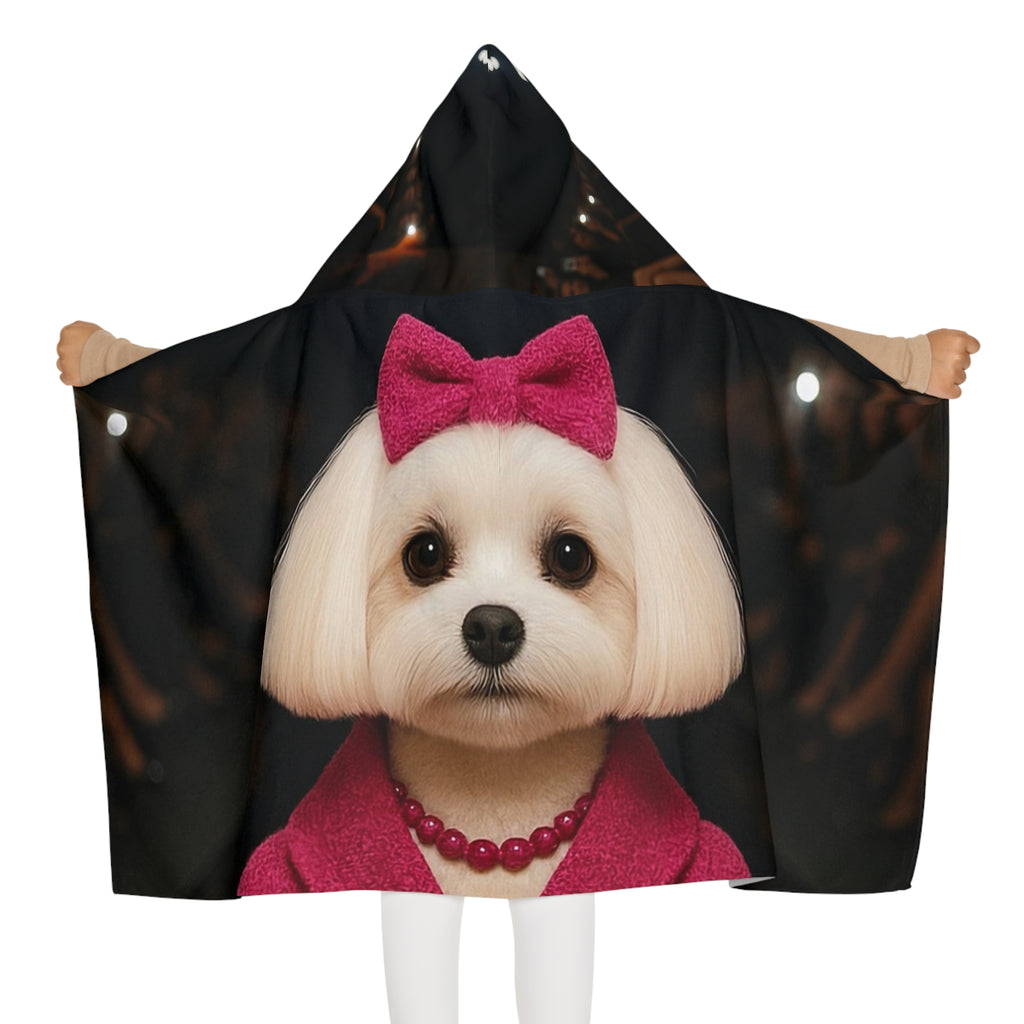 Kids Hooded Towel — Luxury Designer Dog Print Bath & Beach Towel