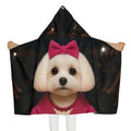 Kids Hooded Towel — Luxury Designer Dog Print Bath & Beach Towel