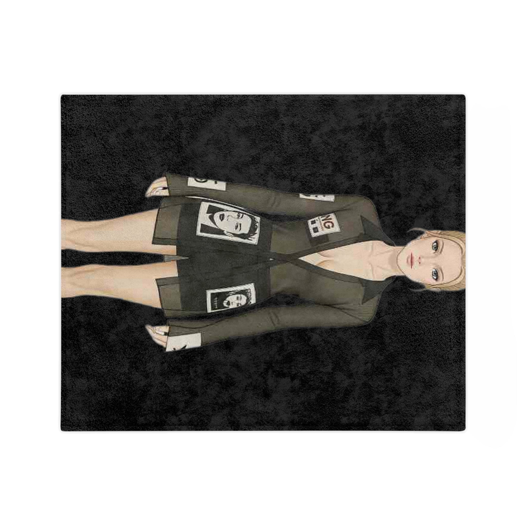 Fashion Illustration Blanket – Modern Chic Art Throw
