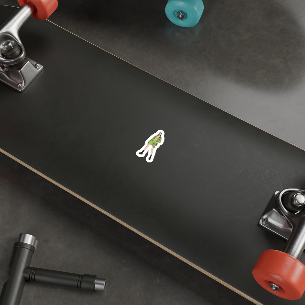 Minimal Fashion Girl Sticker — Clean & Stylish