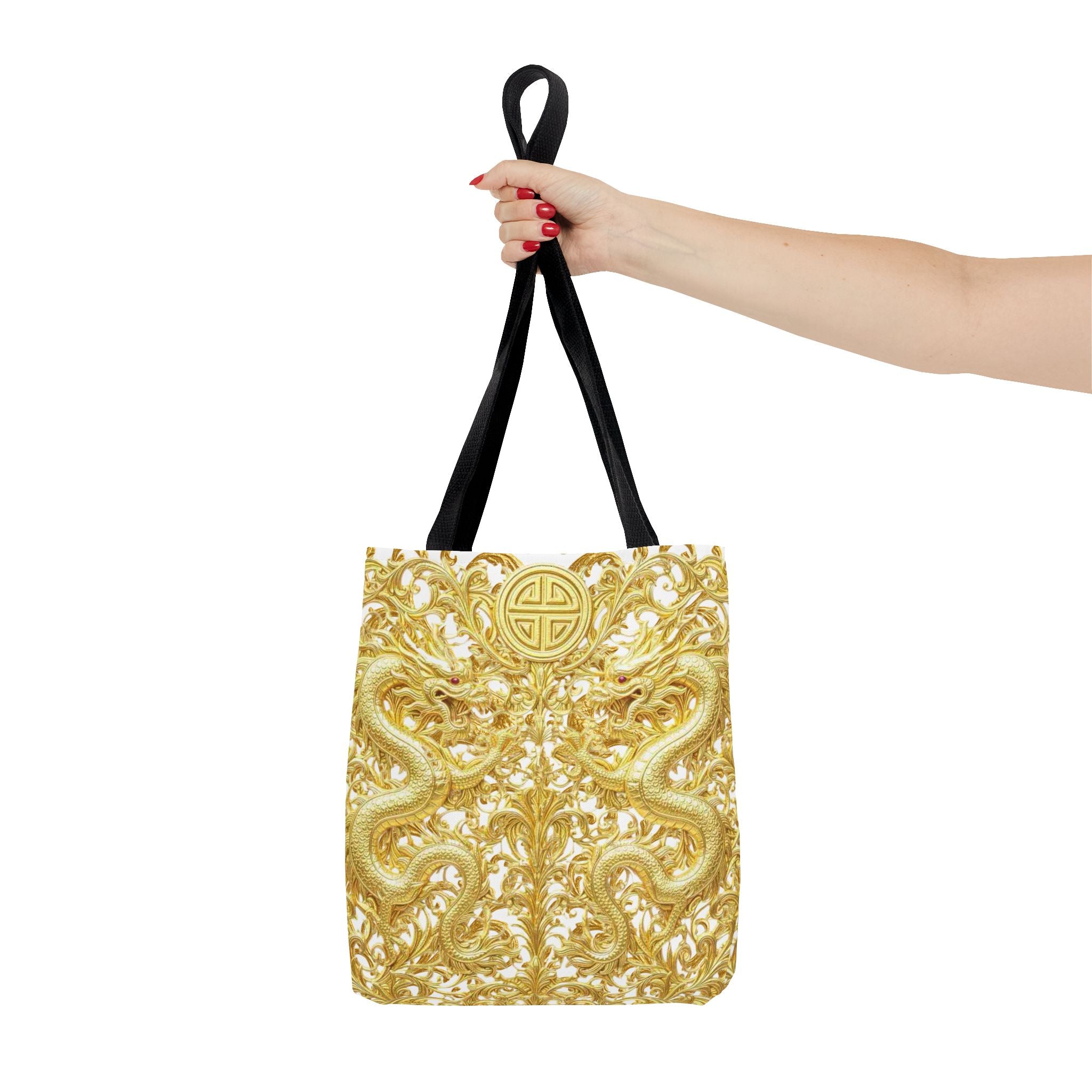 Gold Dragon Baroque Tote Bag – Luxury Statement Tote