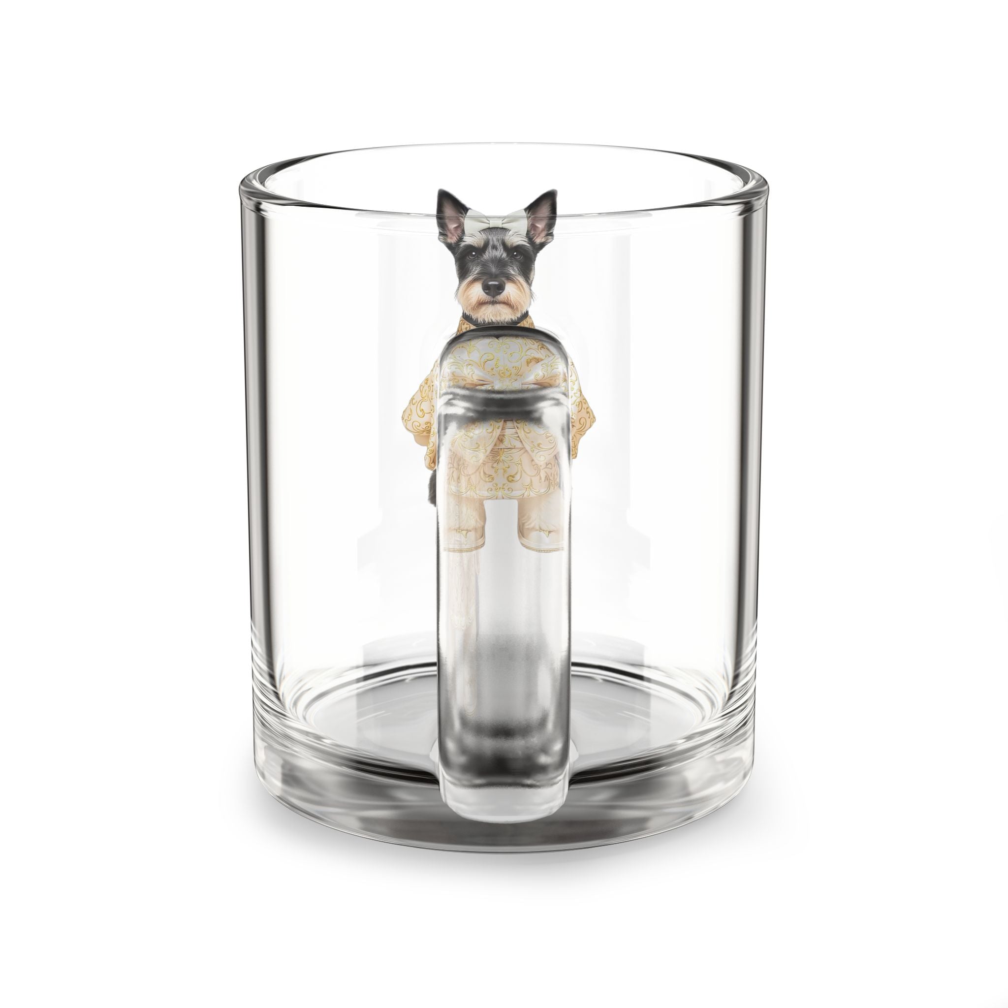 A Little Friend in Your Cup Transparent Glass Mug with an Adorable Pet Figure Inside