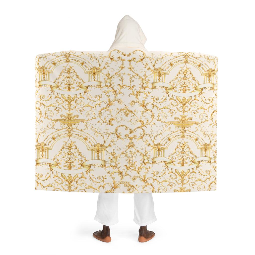 This hooded blanket is designed for comfort without looking casual.