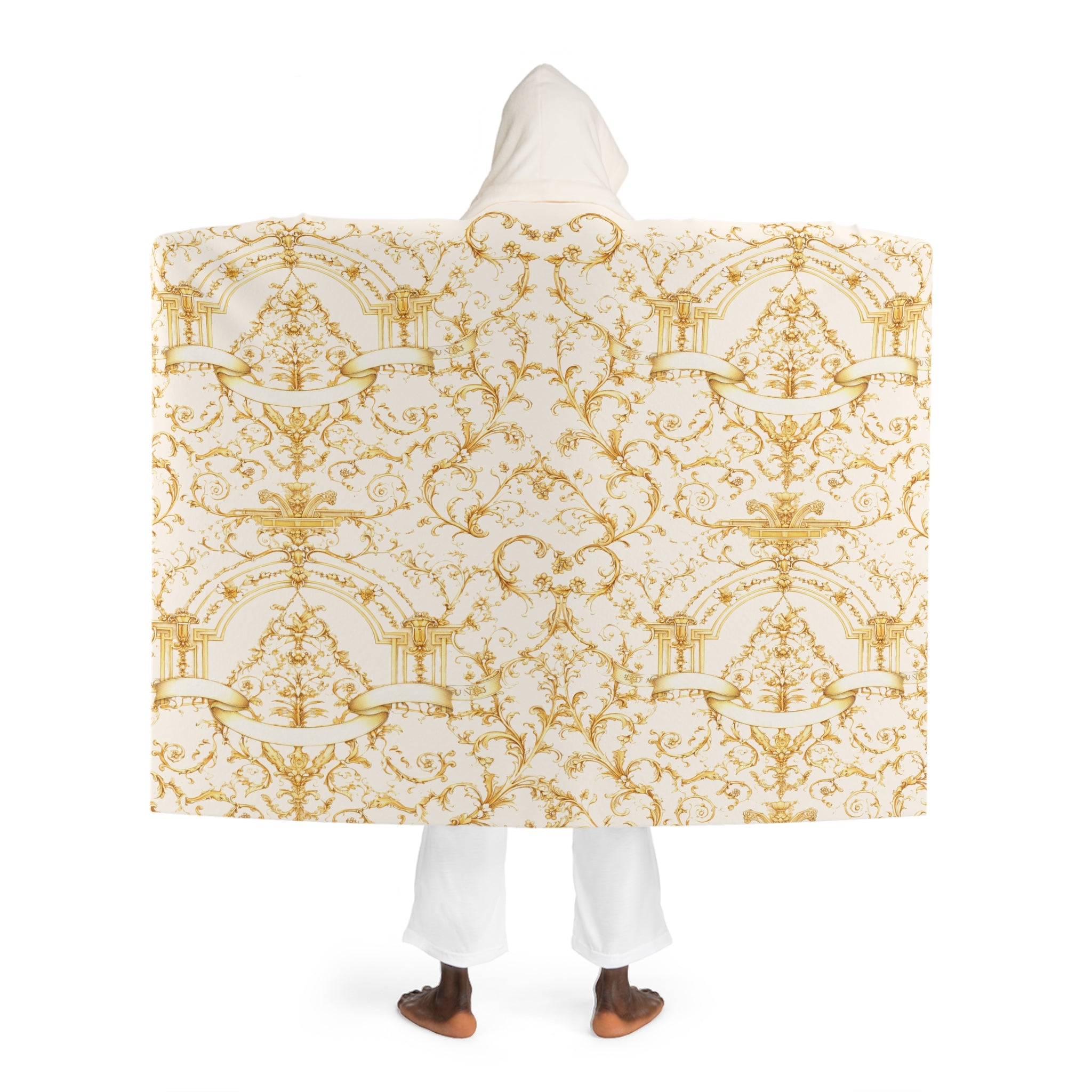 This hooded blanket is designed for comfort without looking casual.