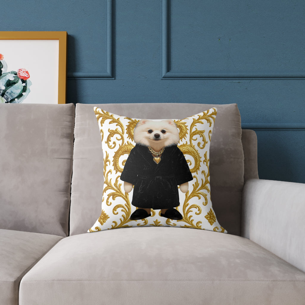 Palace Room Decorative Pillow — "Not Just a Cushion" Square Poly Canvas Pillow