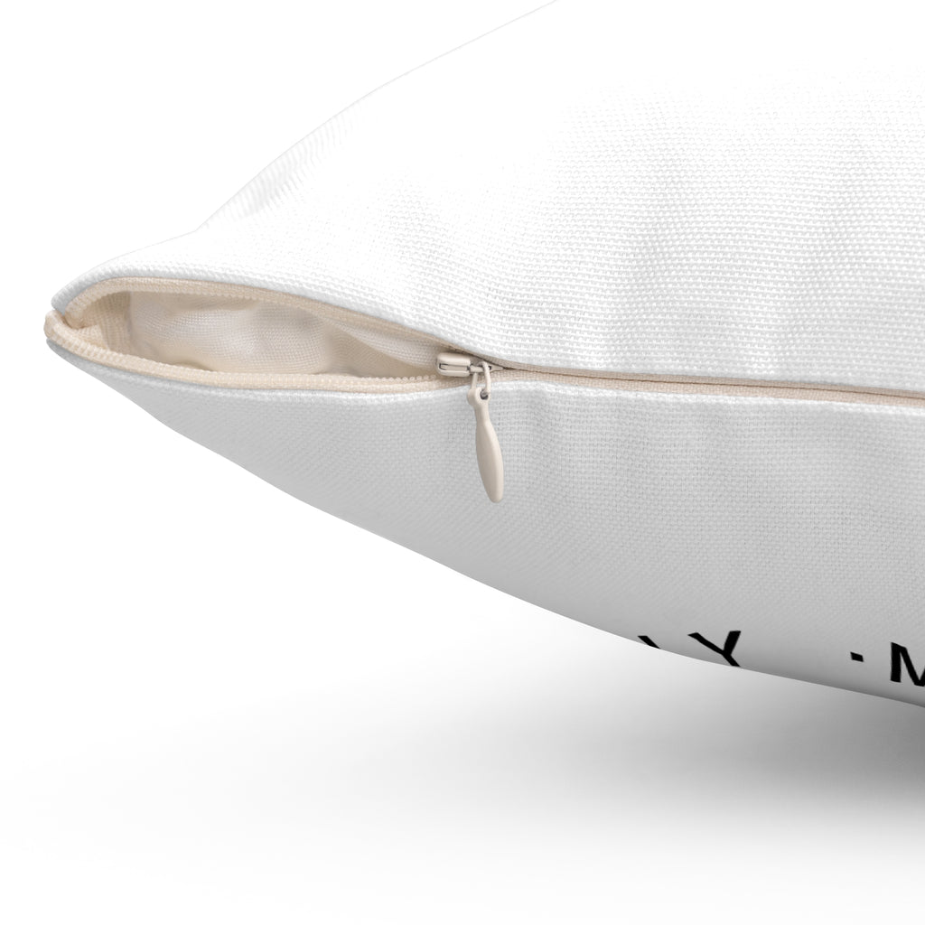 WHOLENESS × WYZ Reversible Typography Cushion | Minimal Modern Decorative Pillow