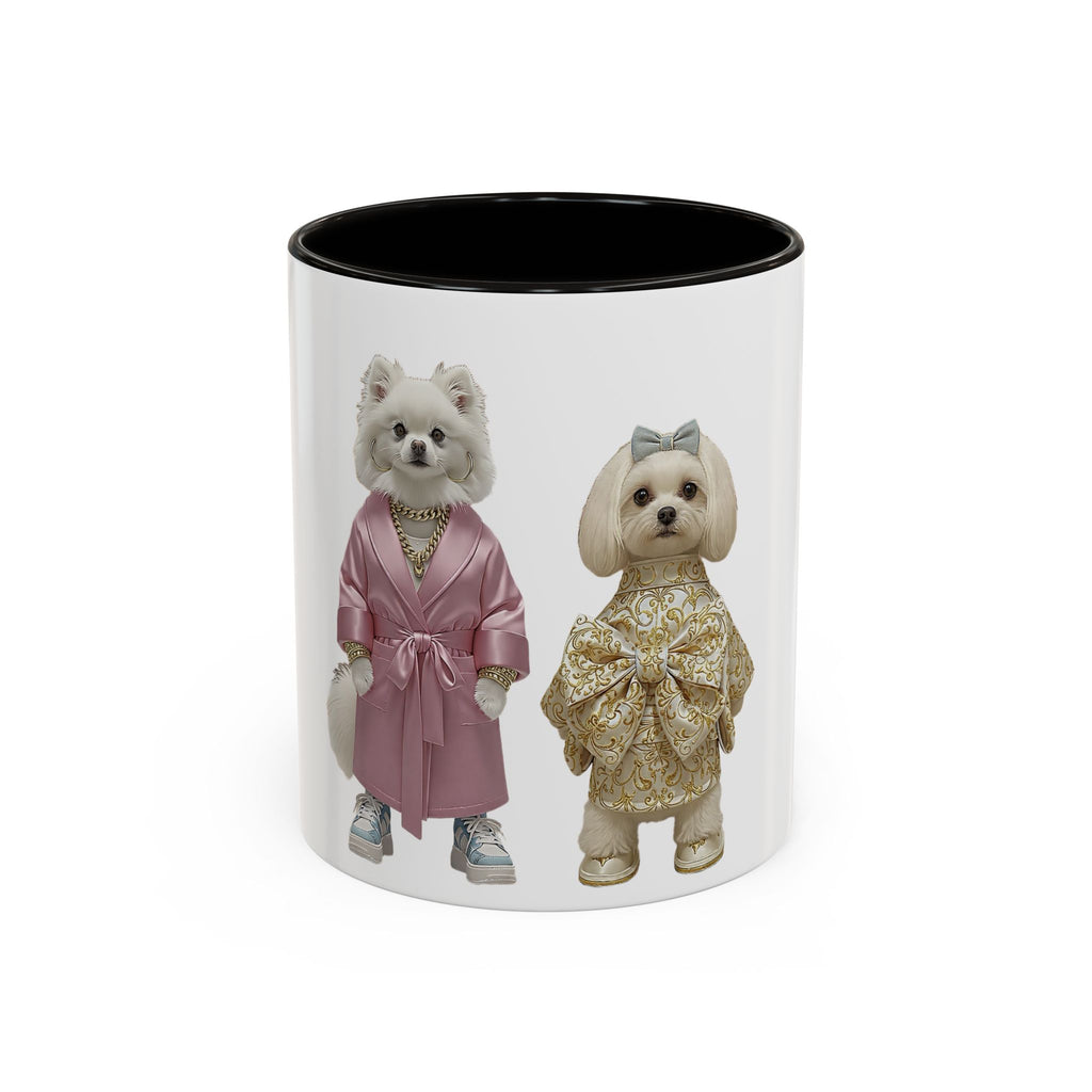 Fashionable Dogs Ceramic Mug — Stylish Designer-Dressed Dogs (11oz & 15oz)