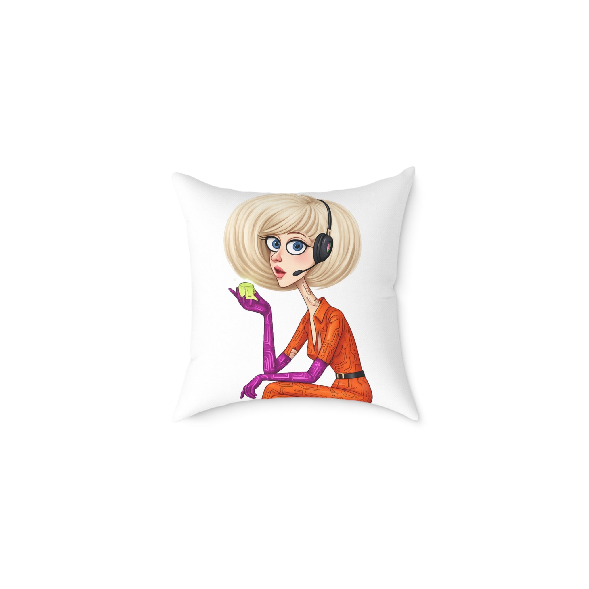 Character Art Throw Pillow — "A Character That Stays With You"