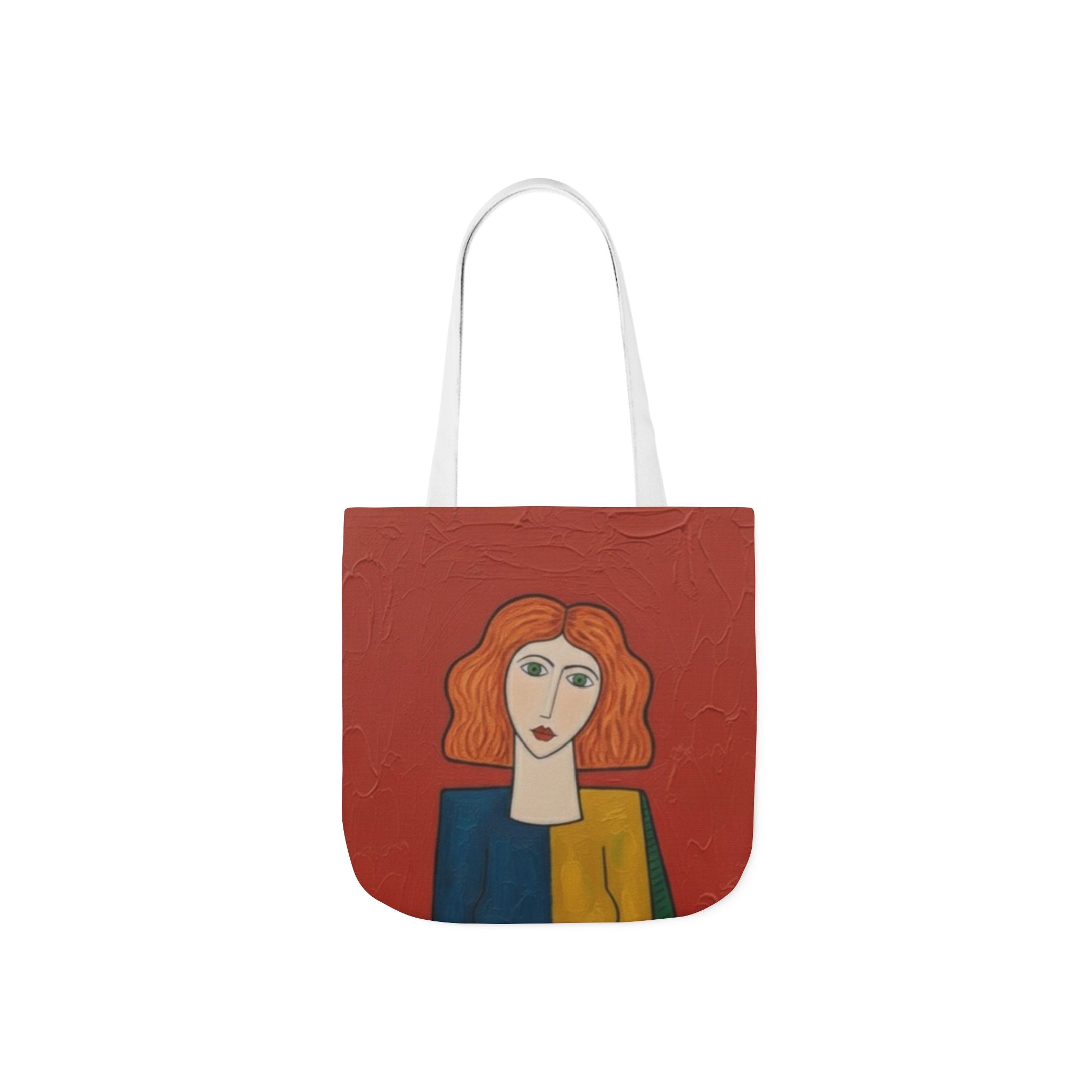 Parisian Café Canvas Tote — Illustrated City Street Market Bag