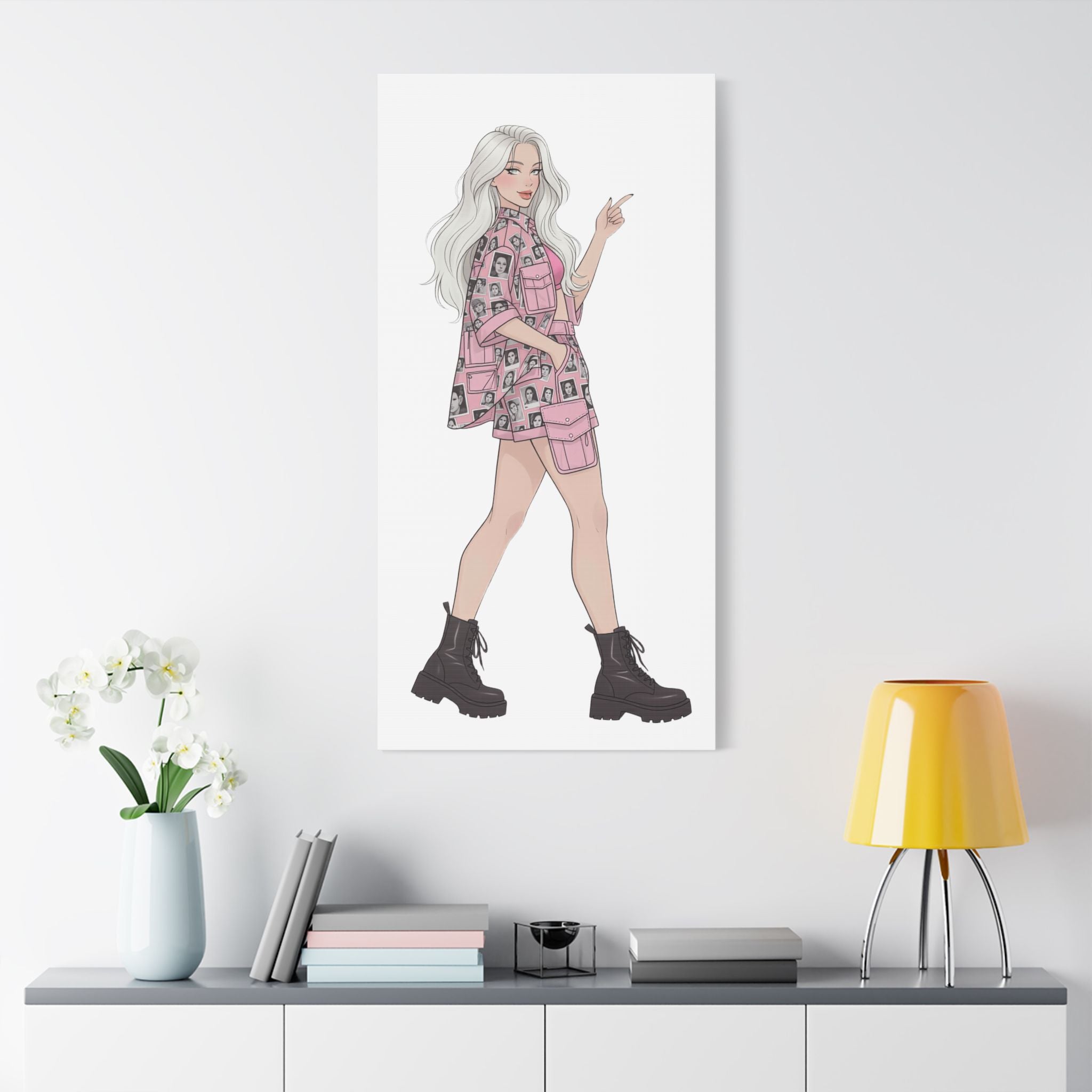 Minimal Fashion Illustration Canvas – A Quiet Statement for Your Space