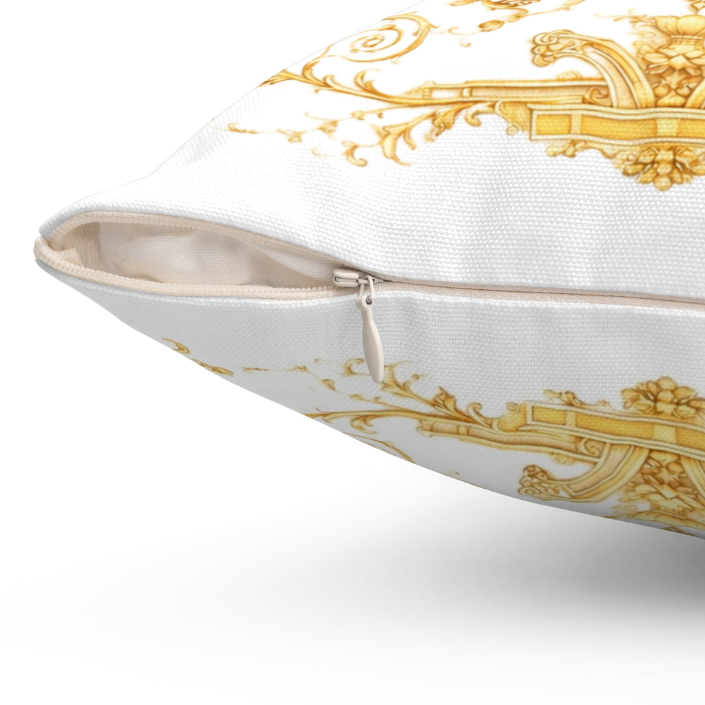Luxury Gold Baroque Cushion Cover – Elegant Palace Style Decorative Pillow