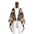Hooded Sherpa Blanket – Elegant Ballroom Photo Print Cozy Fleece Throw