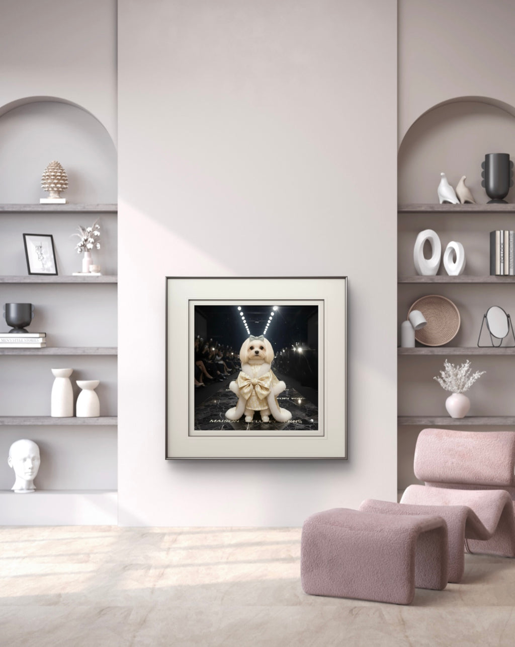 Designer Pampered Pup Canvas Wall Art