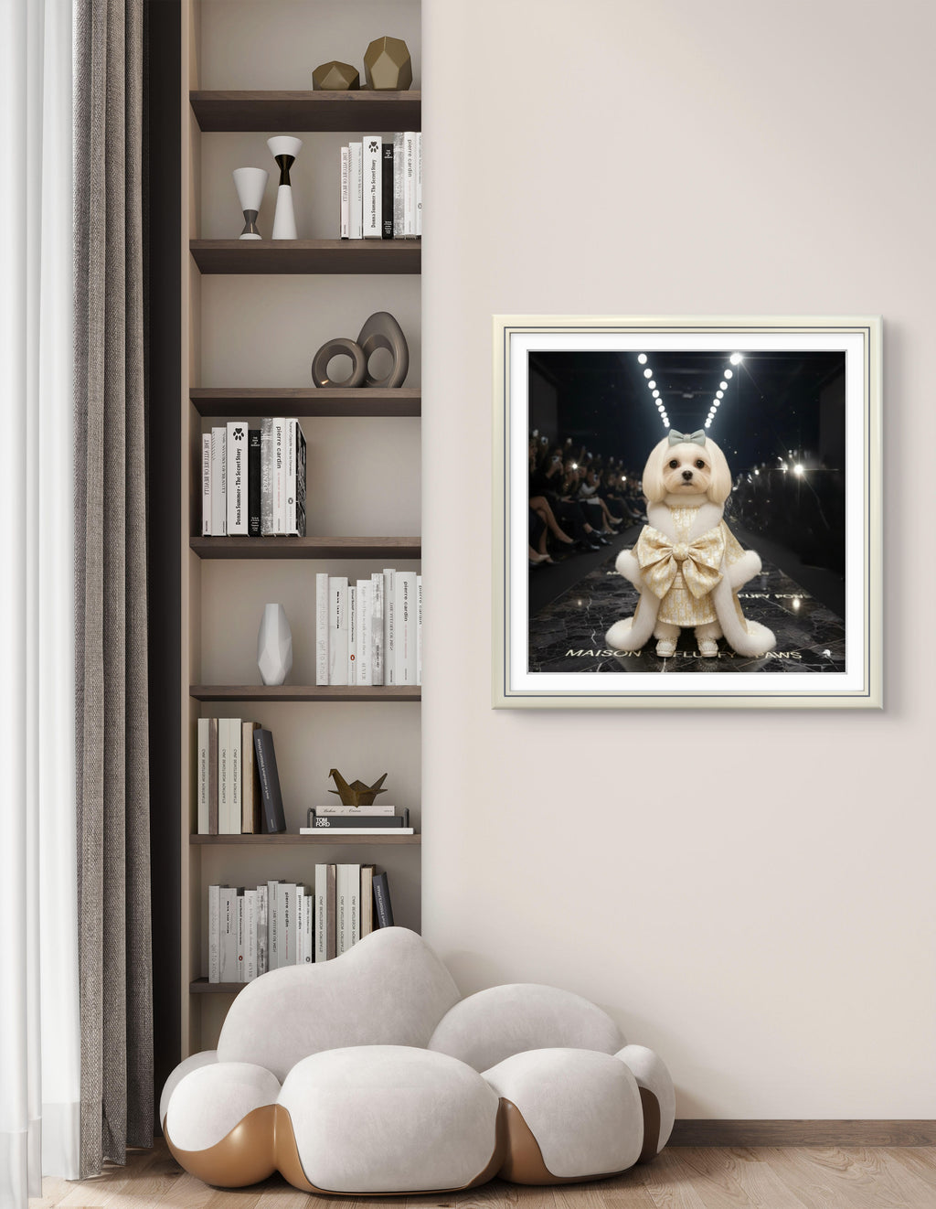 Designer Pampered Pup Canvas Wall Art