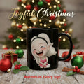 Choose Happy Black Mug — Smiling Character 11oz/15oz Coffee & Tea Gift