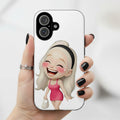 Cute Smiling Girl iPhone Case – Slim Protective Phone Cover