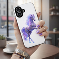 2026 Dream Horse Phone Case — Pastel Violet & Blue iPhone Cover