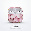 Soft Pink Floral AirPod Case — Dreamy Transparent Bloom, Glossy Protective Cover