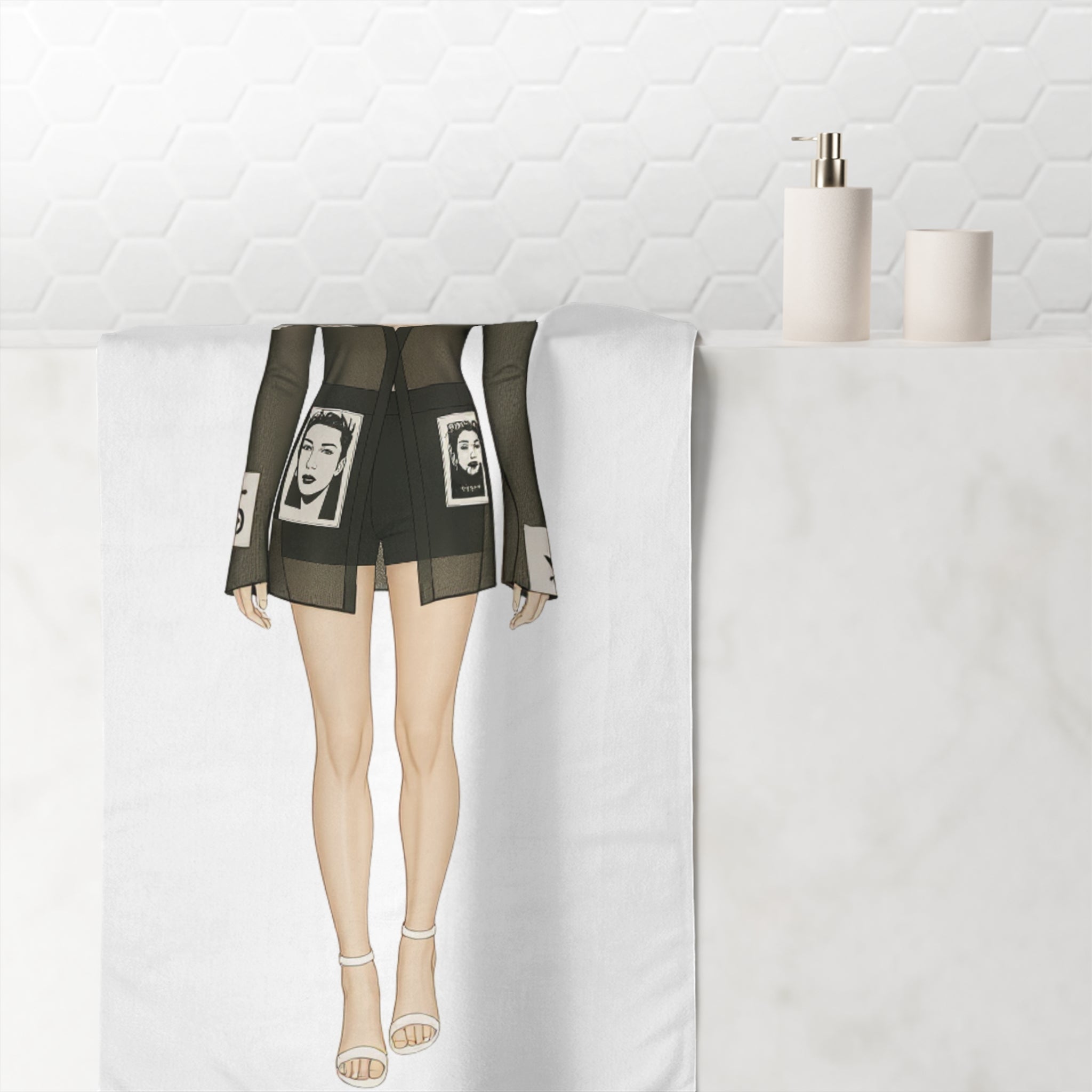 Elegant Fashion Illustration Towel – Everyday Luxury for Your Home