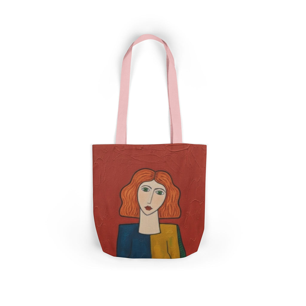 Parisian Café Canvas Tote — Illustrated City Street Market Bag