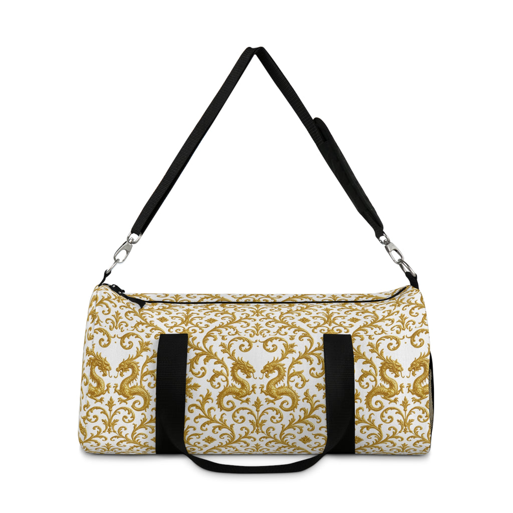 Golden Dragon Baroque Duffle Bag – Luxury Travel & Gym Bag
