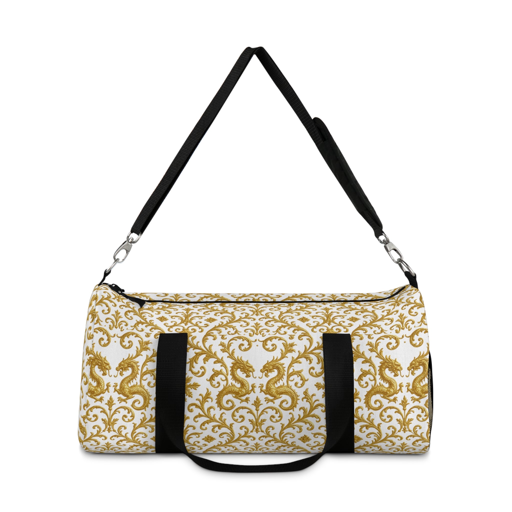 Golden Dragon Baroque Duffle Bag – Luxury Travel & Gym Bag