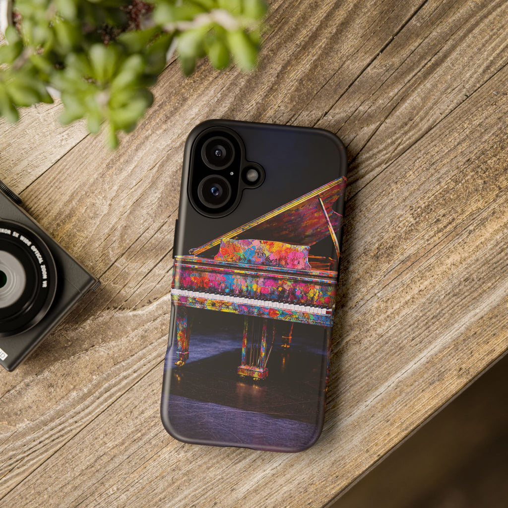 Colorful Grand Piano Phone Case | Artistic Luxury Piano Design