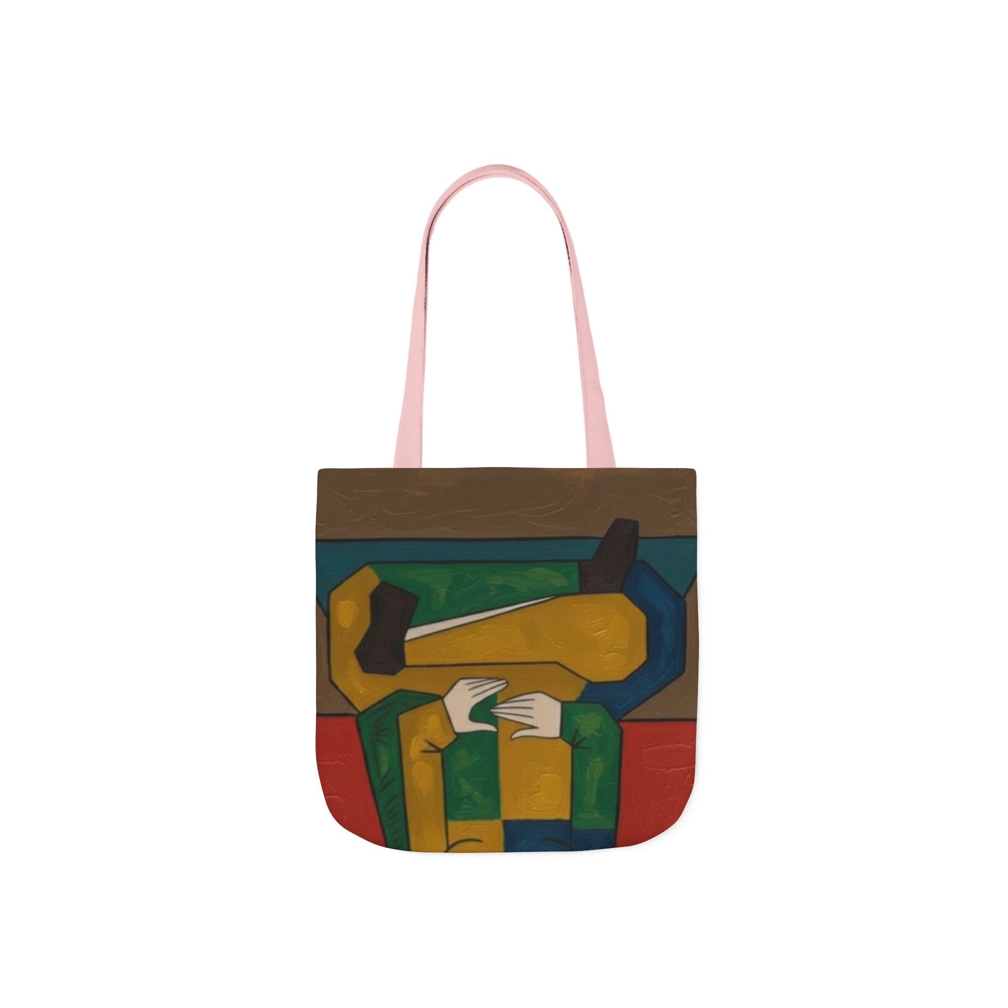 Parisian Café Canvas Tote — Illustrated City Street Market Bag