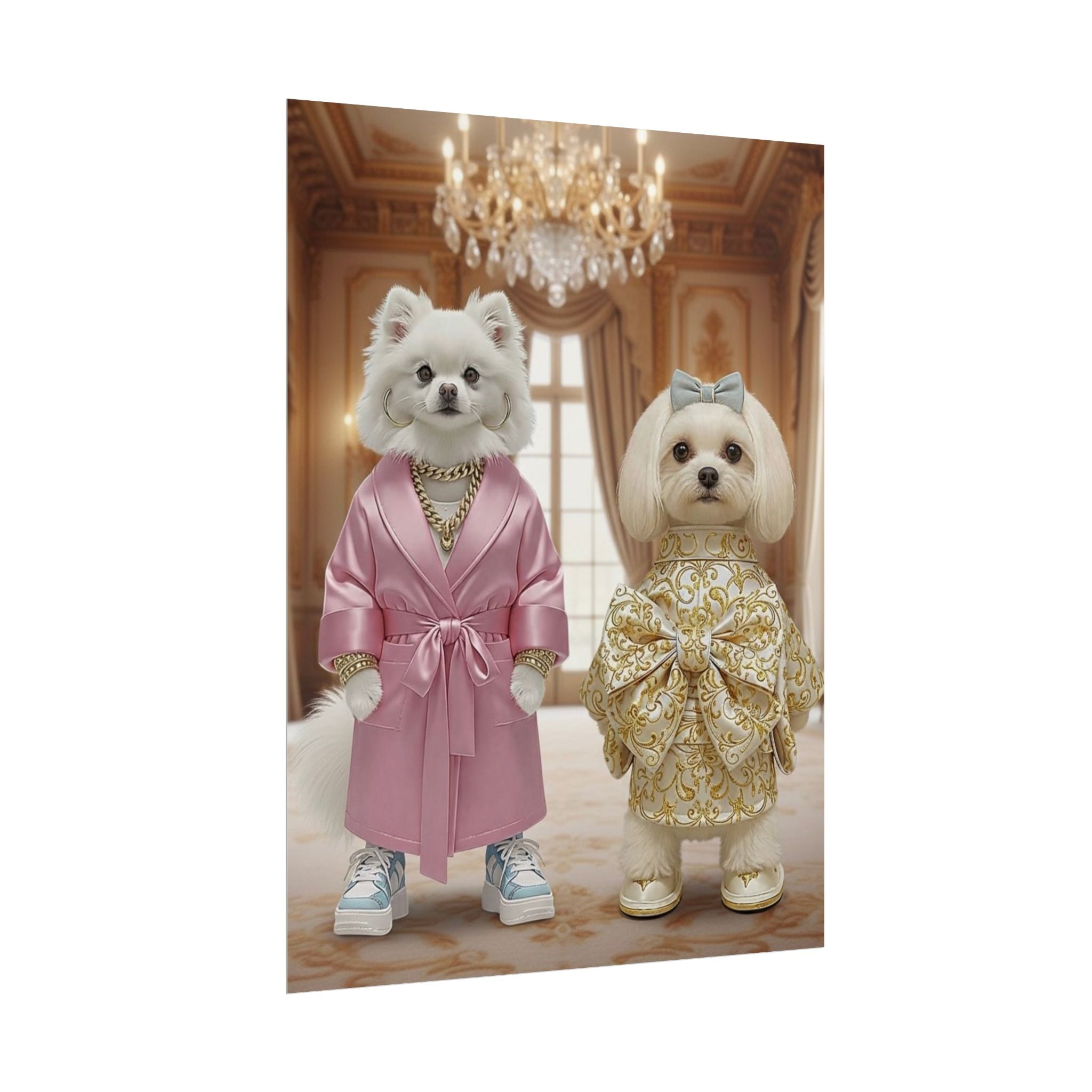 Royal Companions Portrait Style Wall Art