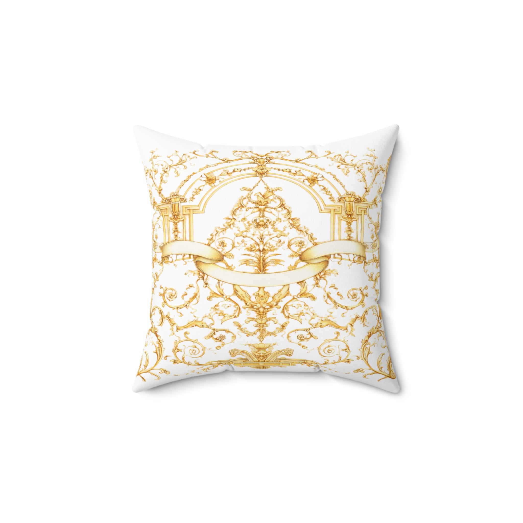 Luxury Gold Baroque Cushion Cover – Elegant Palace Style Decorative Pillow