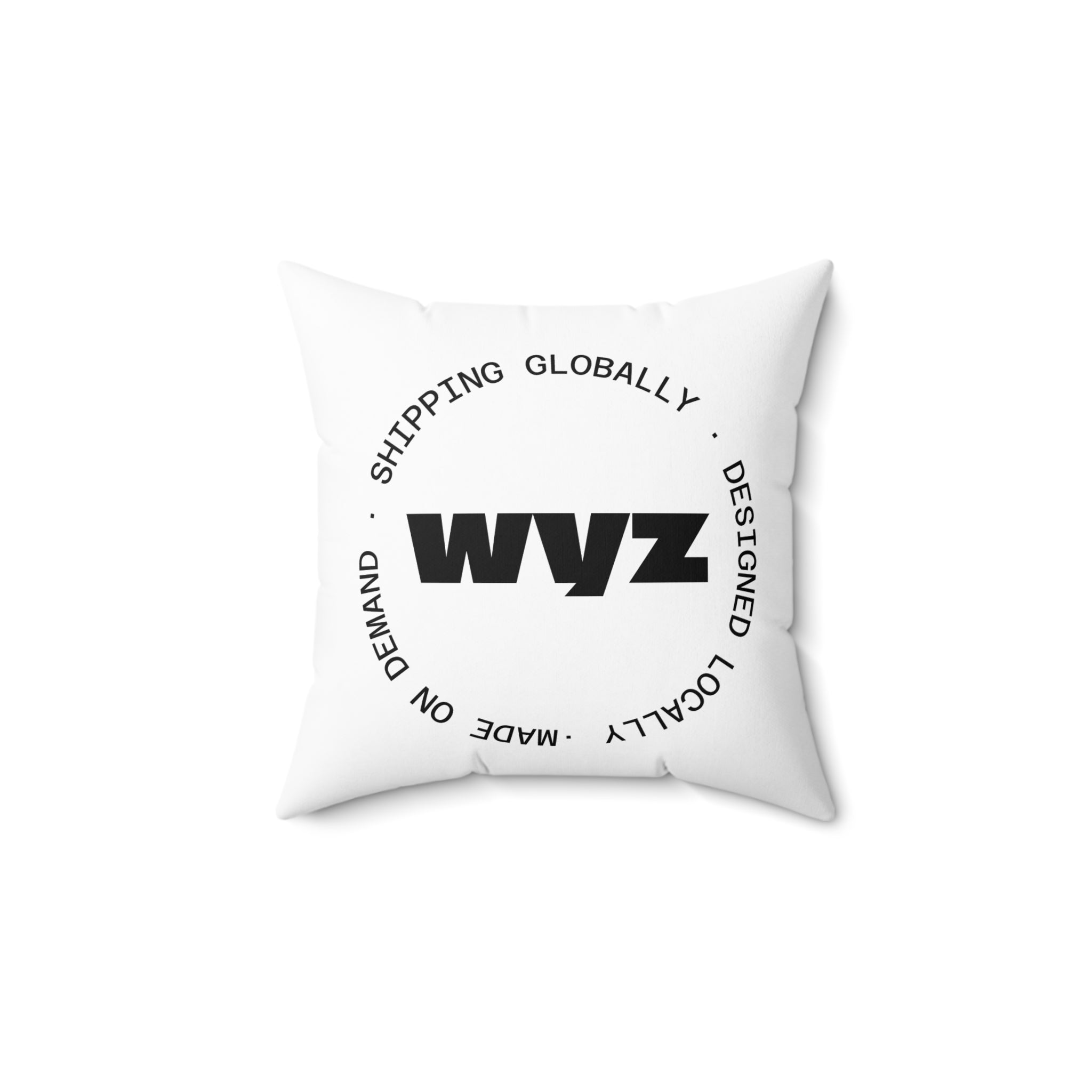 WHOLENESS × WYZ Reversible Typography Cushion | Minimal Modern Decorative Pillow
