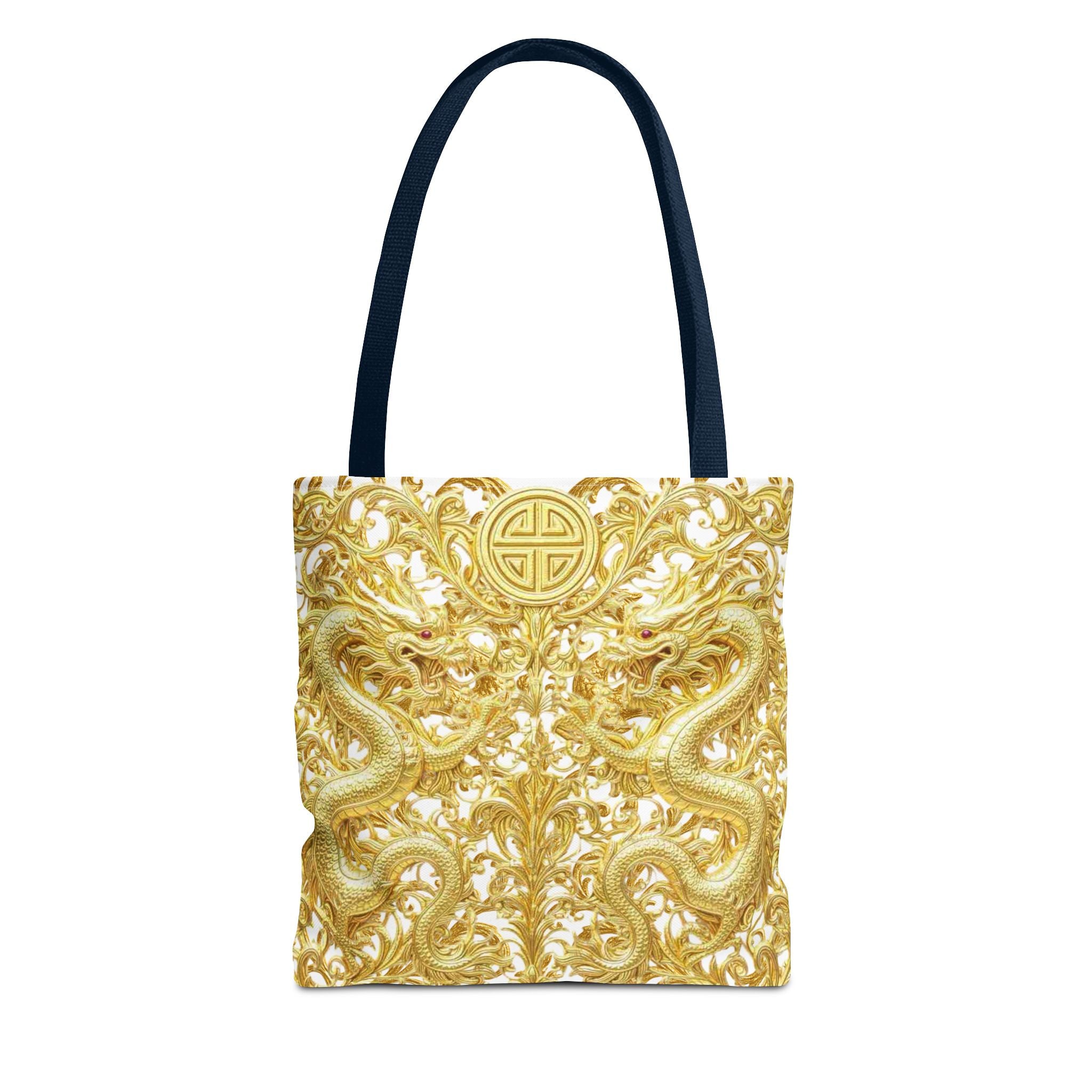 Gold Dragon Baroque Tote Bag – Luxury Statement Tote